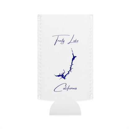 California  Trinity  Lake  Slim  Can  Koozie  front  position  view  from  flat-front  white.webp