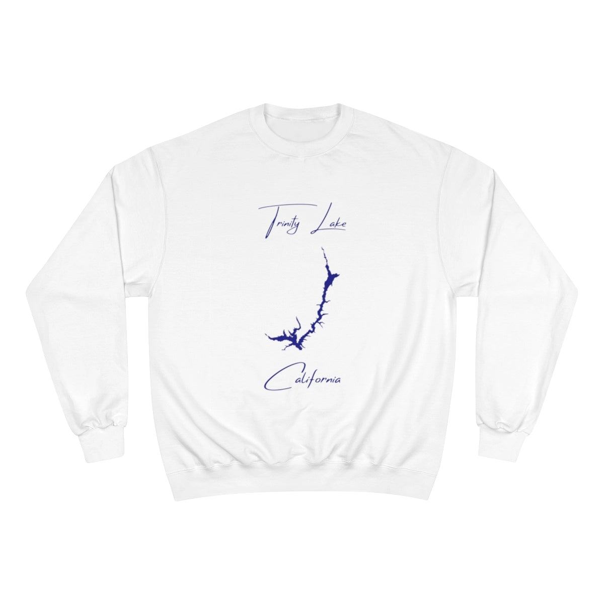 California  Trinity  Lake  Sweatshirt  front  position  view  from  front  white.webp