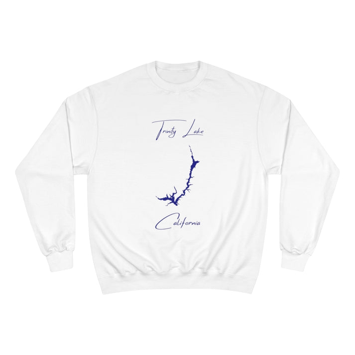 California  Trinity  Lake  Sweatshirt  front  position  view  from  front  white.webp