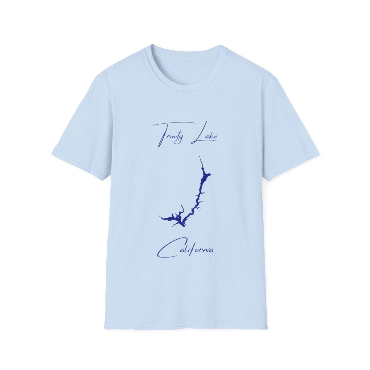 California  Trinity  Lake  T-shirt  front  position  view  from  front  light  blue.webp