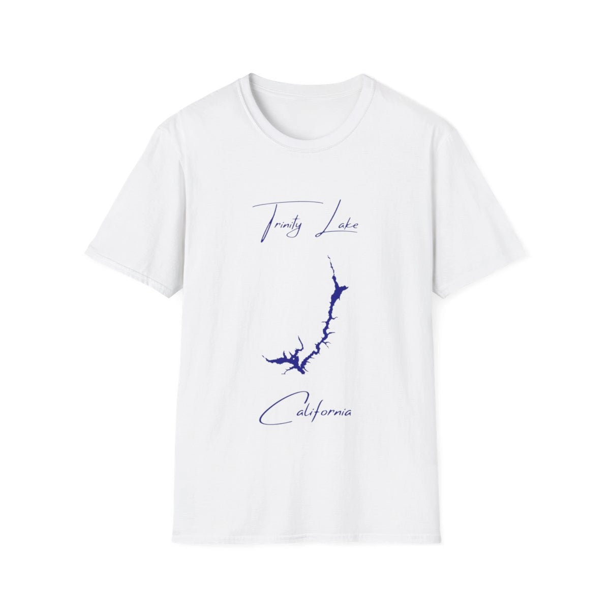 California  Trinity  Lake  T-shirt  front  position  view  from  front  white.webp