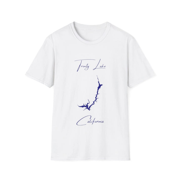 California  Trinity  Lake  T-shirt  front  position  view  from  front  white.webp