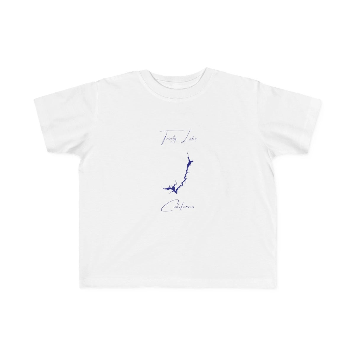 California  Trinity  Lake  Toddler  T-shirt  front  position  view  from  front  white.webp