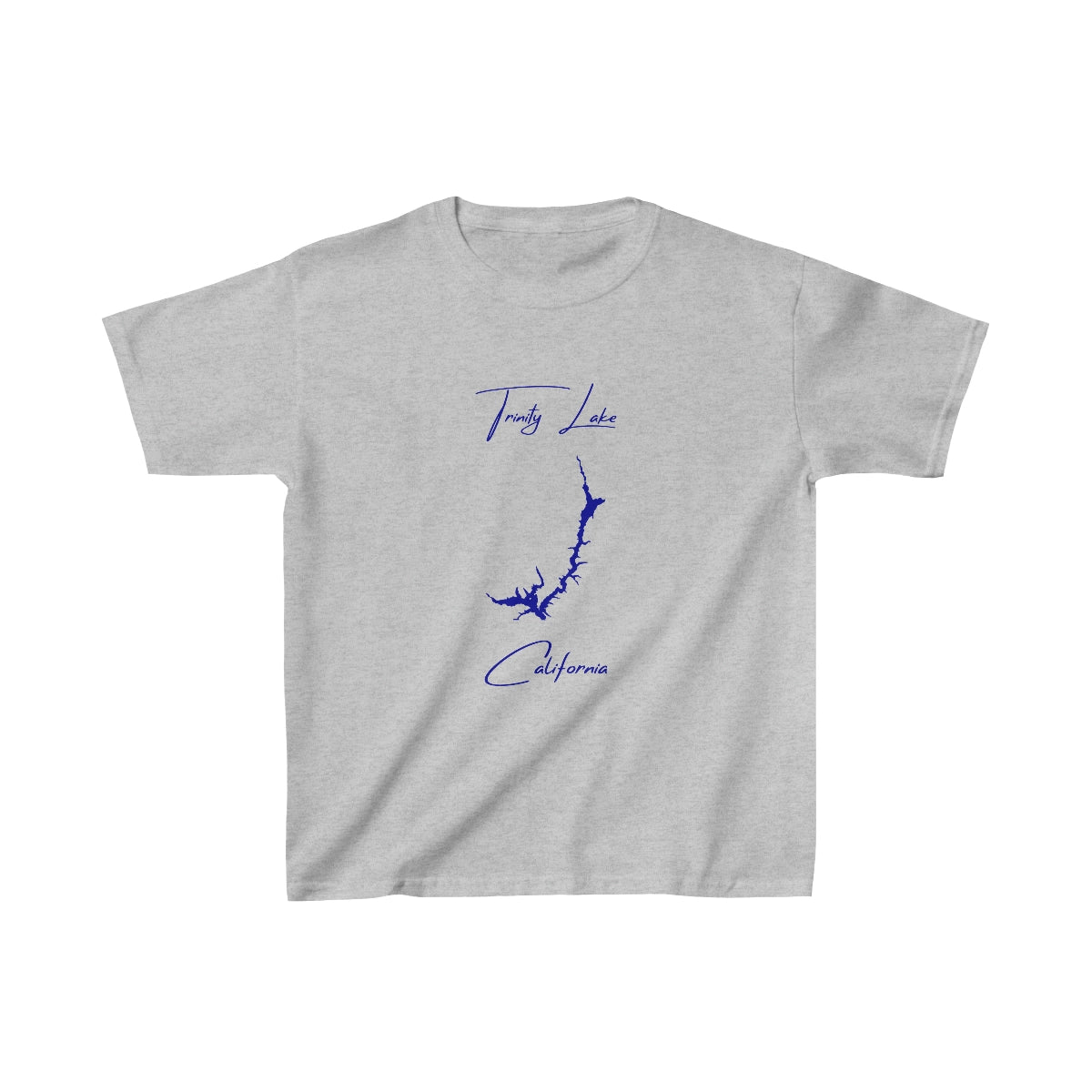 California  Trinity  Lake  Youth  T-shirt  front  position  view  from  front  sport  grey.webp