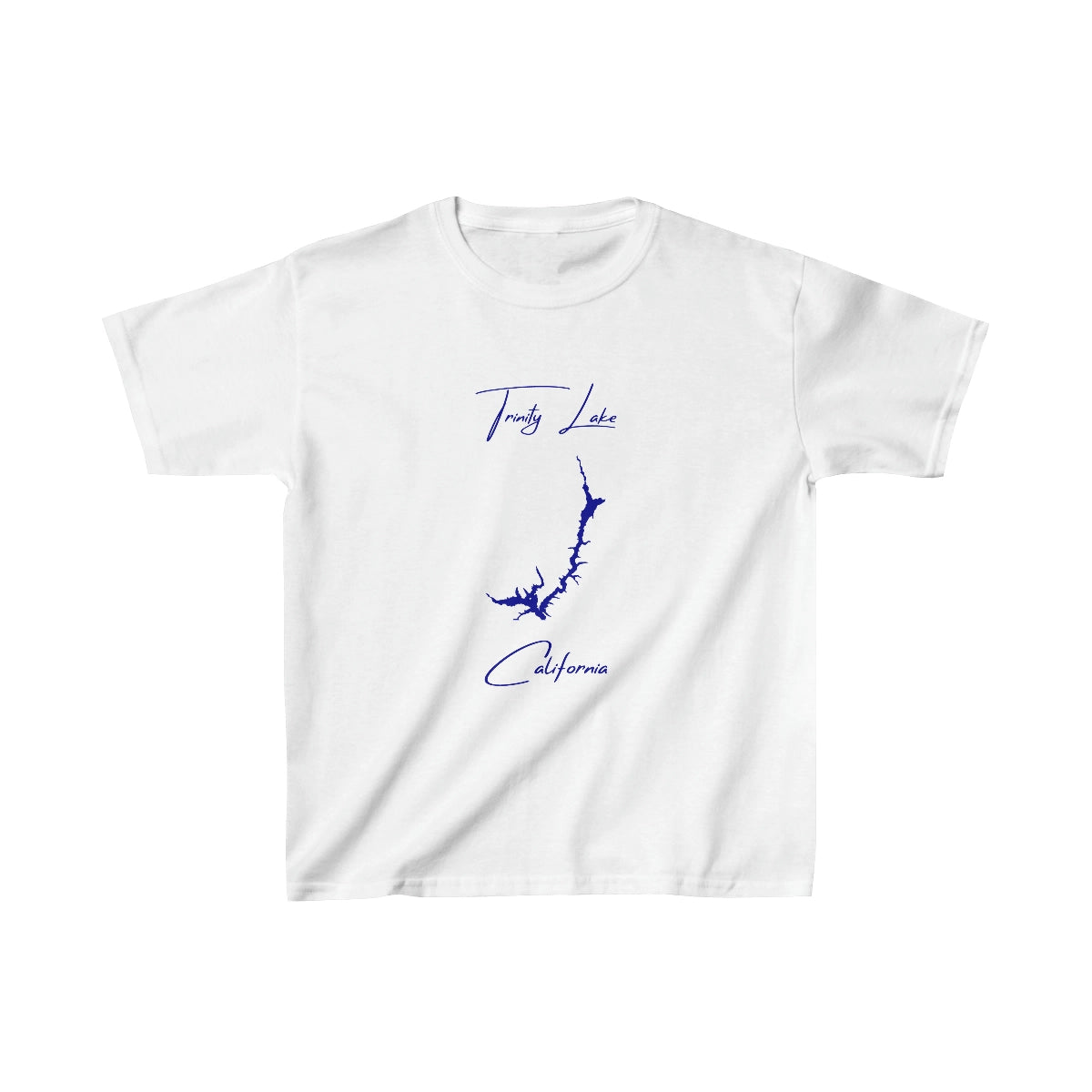California  Trinity  Lake  Youth  T-shirt  front  position  view  from  front  white.webp