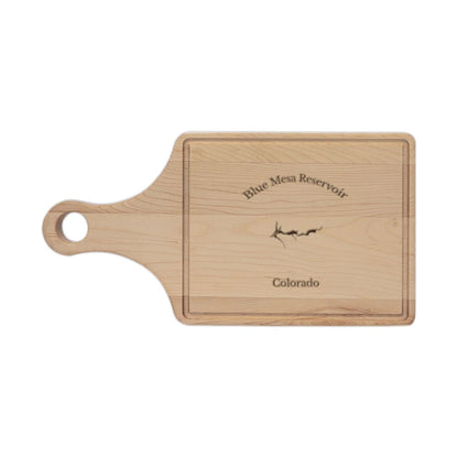 Colorado  Blue  Mesa  Reservoir  Engraved  Cutting  Board  front  position  view  from  front  maple.webp