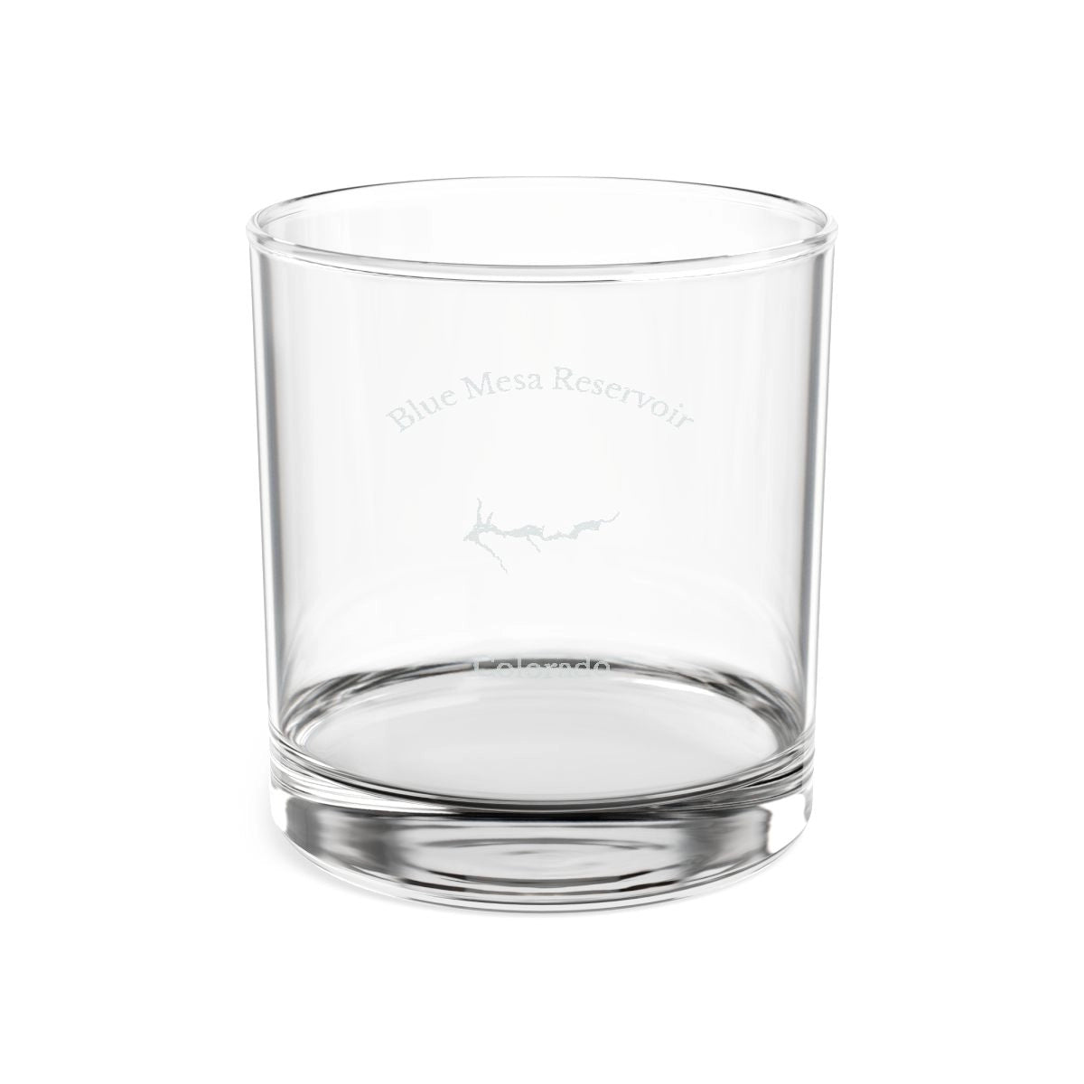 Colorado  Blue  Mesa  Reservoir  Engraved  Whiskey  Glass  other  position  view  from  front  10.5oz.webp