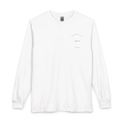 Colorado  Blue  Mesa  Reservoir  Long  Sleeve  Fishing  T-shirt  front  position  view  from  front  white.webp