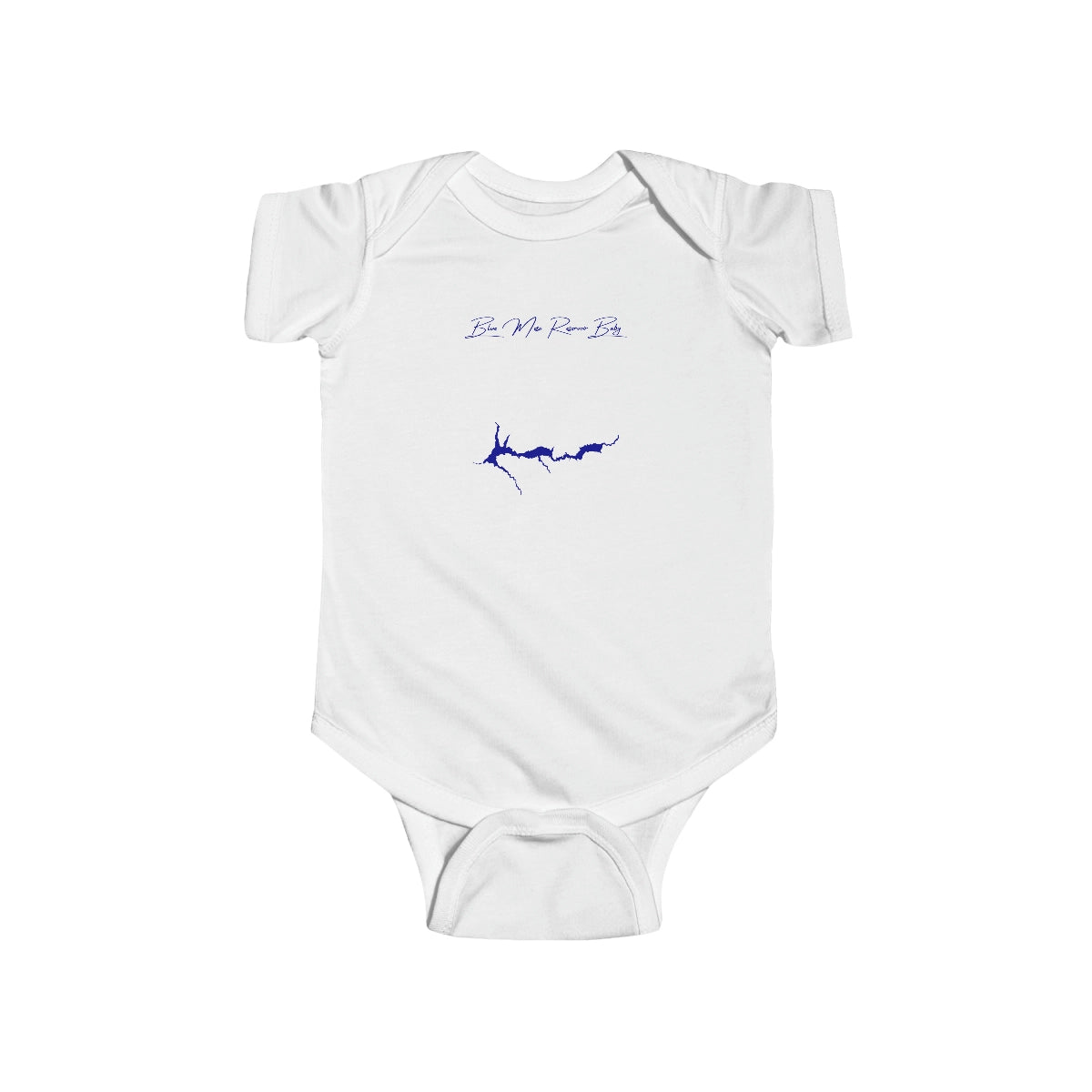 Colorado  Blue  Mesa  Reservoir  Onesie  front  position  view  from  front  white.webp
