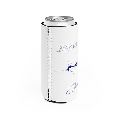 Colorado  Blue  Mesa  Reservoir  Slim  Can  Koozie  all  position  view  from  right  white.webp
