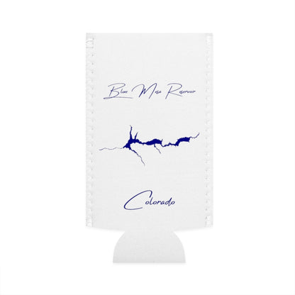 Colorado  Blue  Mesa  Reservoir  Slim  Can  Koozie  front  position  view  from  flat-front  white.webp