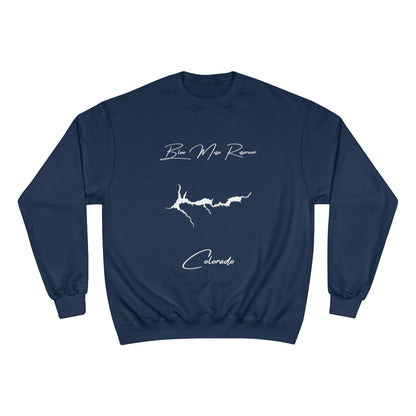 Colorado  Blue  Mesa  Reservoir  Sweatshirt  front  position  view  from  front  navy.webp