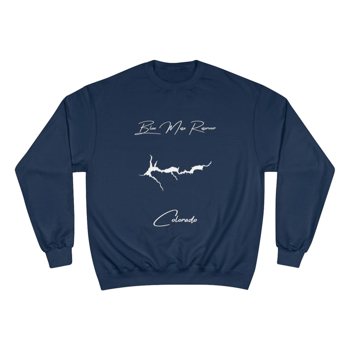 Colorado  Blue  Mesa  Reservoir  Sweatshirt  front  position  view  from  front  navy.webp