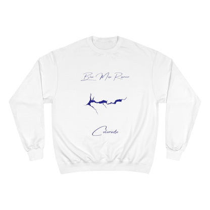 Colorado  Blue  Mesa  Reservoir  Sweatshirt  front  position  view  from  front  white.webp