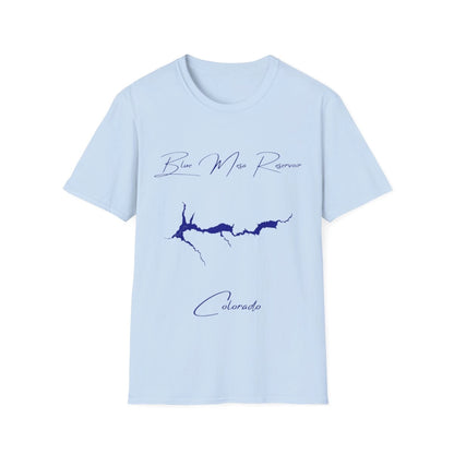 Colorado  Blue  Mesa  Reservoir  T-shirt  front  position  view  from  front  light  blue.webp