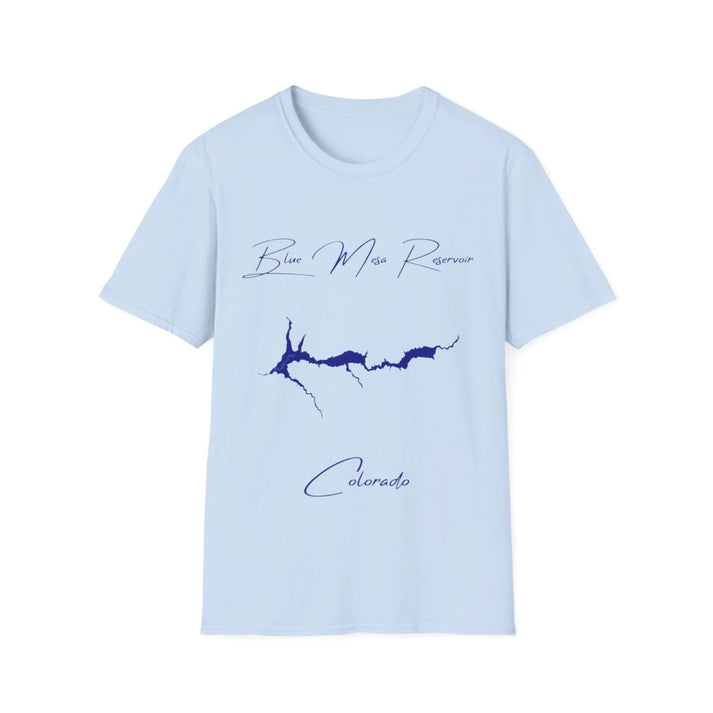 Colorado  Blue  Mesa  Reservoir  T-shirt  front  position  view  from  front  light  blue.webp