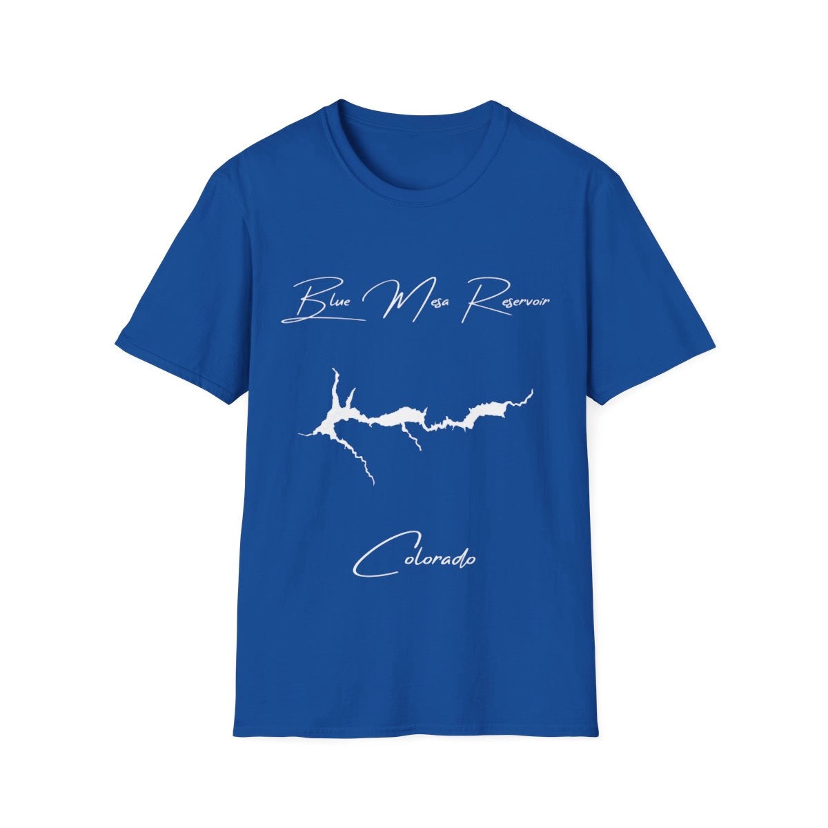 Colorado  Blue  Mesa  Reservoir  T-shirt  front  position  view  from  front  royal.webp