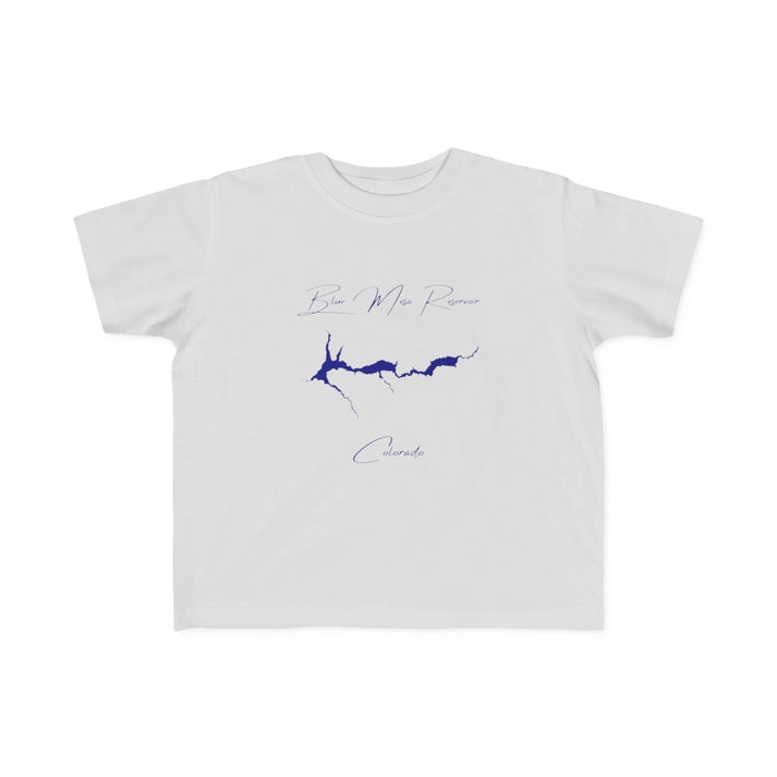 Colorado  Blue  Mesa  Reservoir  Toddler  T-shirt  front  position  view  from  front  silver.webp