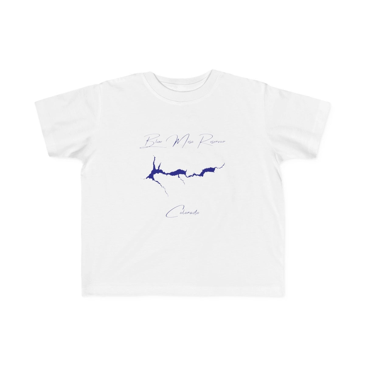 Colorado  Blue  Mesa  Reservoir  Toddler  T-shirt  front  position  view  from  front  white.webp