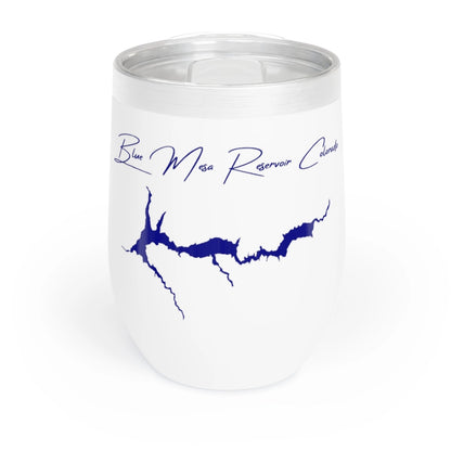 Colorado  Blue  Mesa  Reservoir  Wine  Tumbler  front  position  view  from  front  white.webp