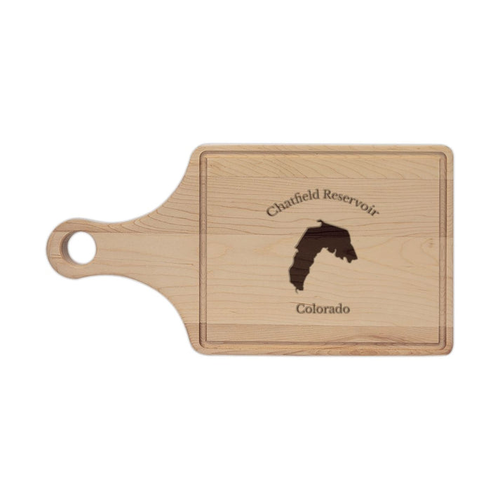 Colorado  Chatfield  Reservoir  Engraved  Cutting  Board  front  position  view  from  front  maple.webp