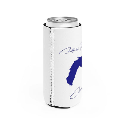 Colorado  Chatfield  Reservoir  Slim  Can  Koozie  all  position  view  from  right  white.webp