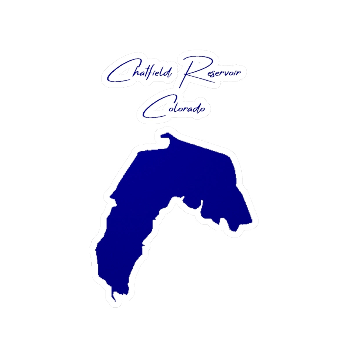 Colorado  Chatfield  Reservoir  Vinyl  Decal  other  position  view  from  front  4  x  6.webp