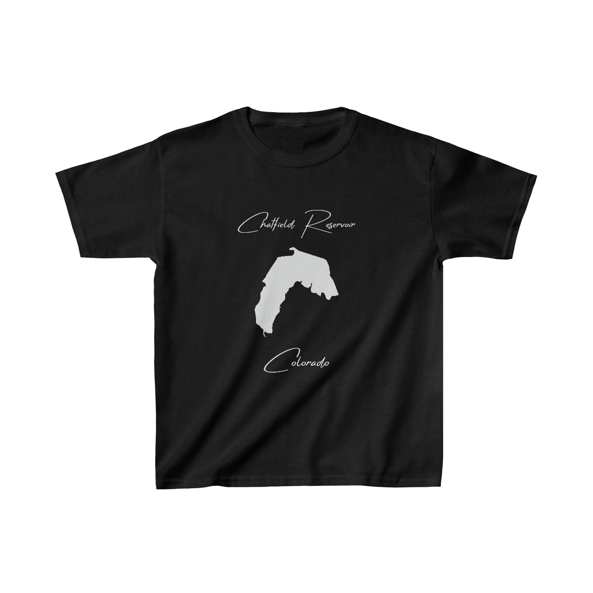Colorado  Chatfield  Reservoir  Youth  T-shirt  front  position  view  from  front  black.webp