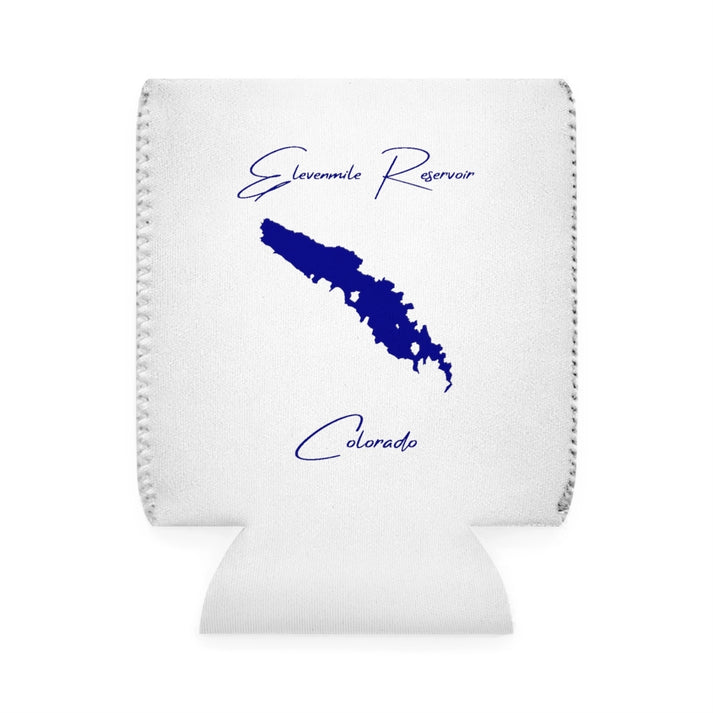 Colorado  Elevenmile  Reservoir  Can  Koozie  front  position  view  from  front-1  white.webp