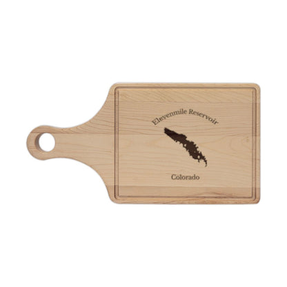 Colorado  Elevenmile  Reservoir  Engraved  Cutting  Board  front  position  view  from  front  maple.webp