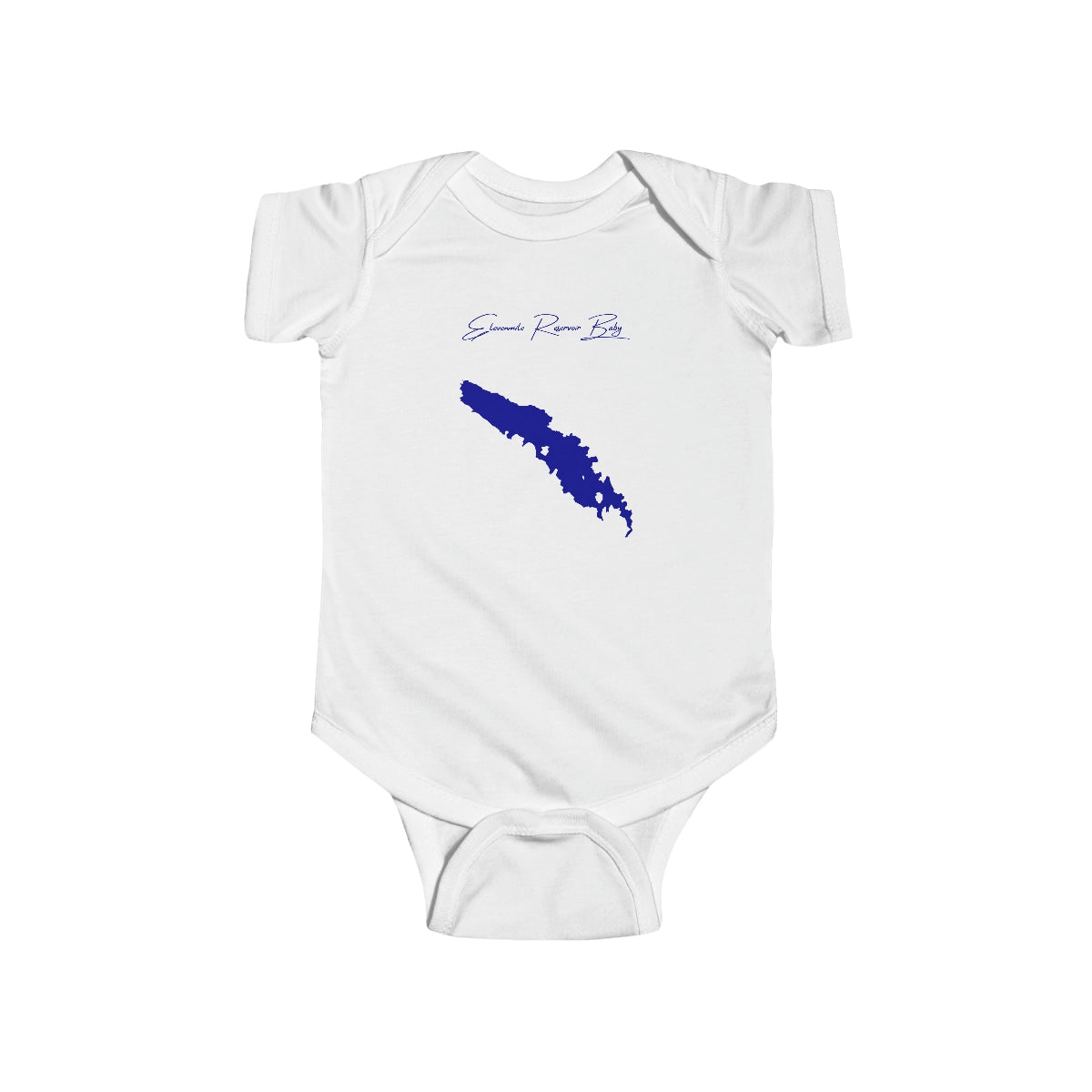 Colorado  Elevenmile  Reservoir  Onesie  front  position  view  from  front  white.webp