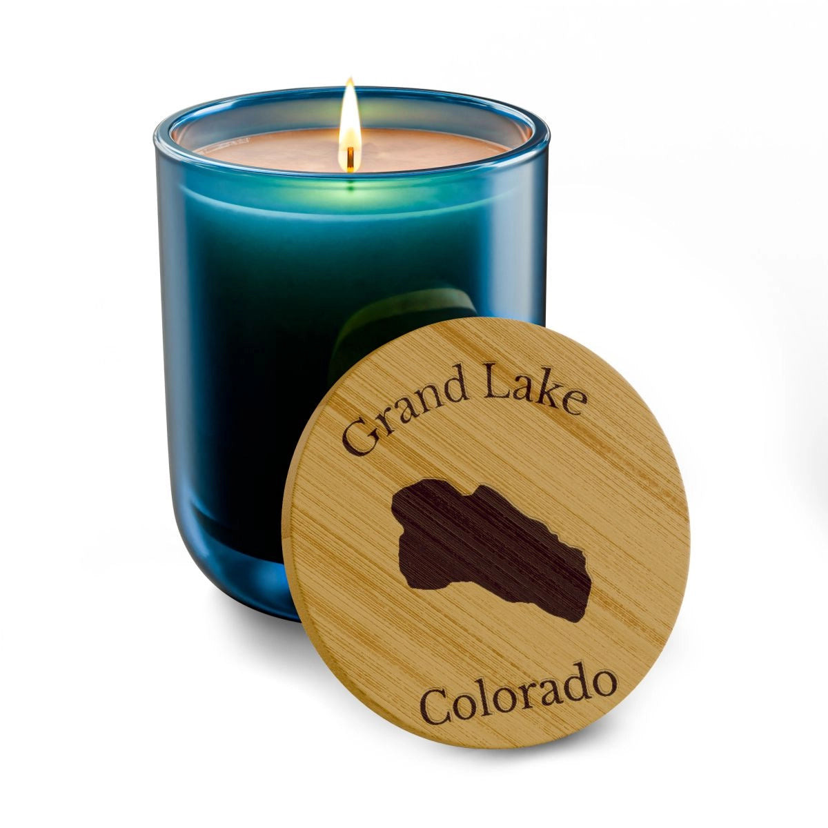 Colorado  Grand  Lake  Engraved  Candle  other  position  view  from  front  deep  pacific.webp