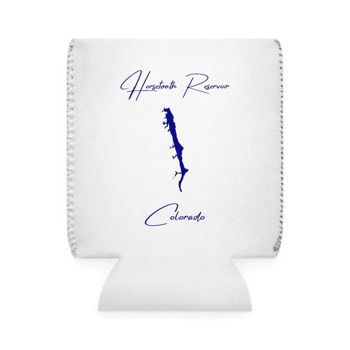 Colorado  Horsetooth  Reservoir  Can  Koozie  front  position  view  from  front-1  white.webp