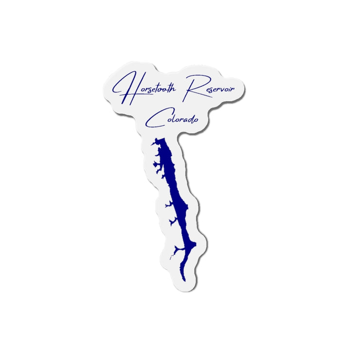 Colorado  Horsetooth  Reservoir  Die  Cut  Magnet  front  position  view  from  front  4  x  4.webp