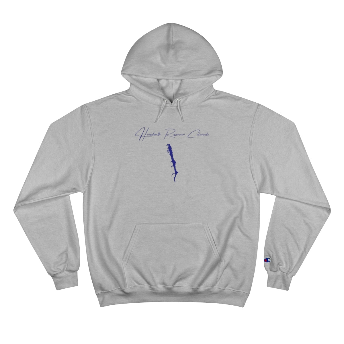 Colorado  Horsetooth  Reservoir  Hoodie  front  position  view  from  front  light  steel.webp
