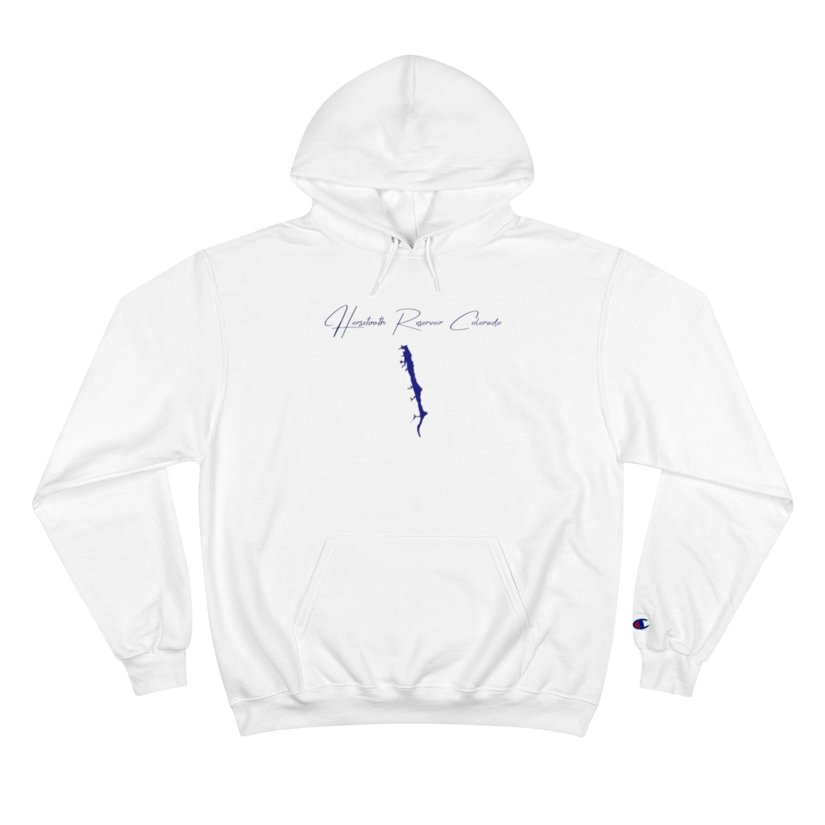 Colorado  Horsetooth  Reservoir  Hoodie  front  position  view  from  front  white.webp