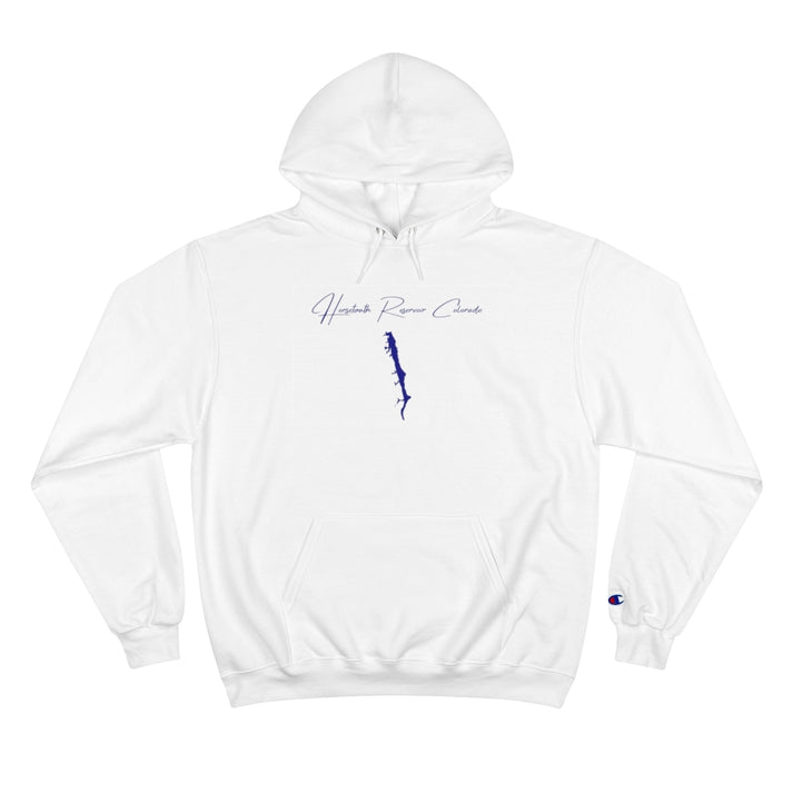 Colorado  Horsetooth  Reservoir  Hoodie  front  position  view  from  front  white.webp
