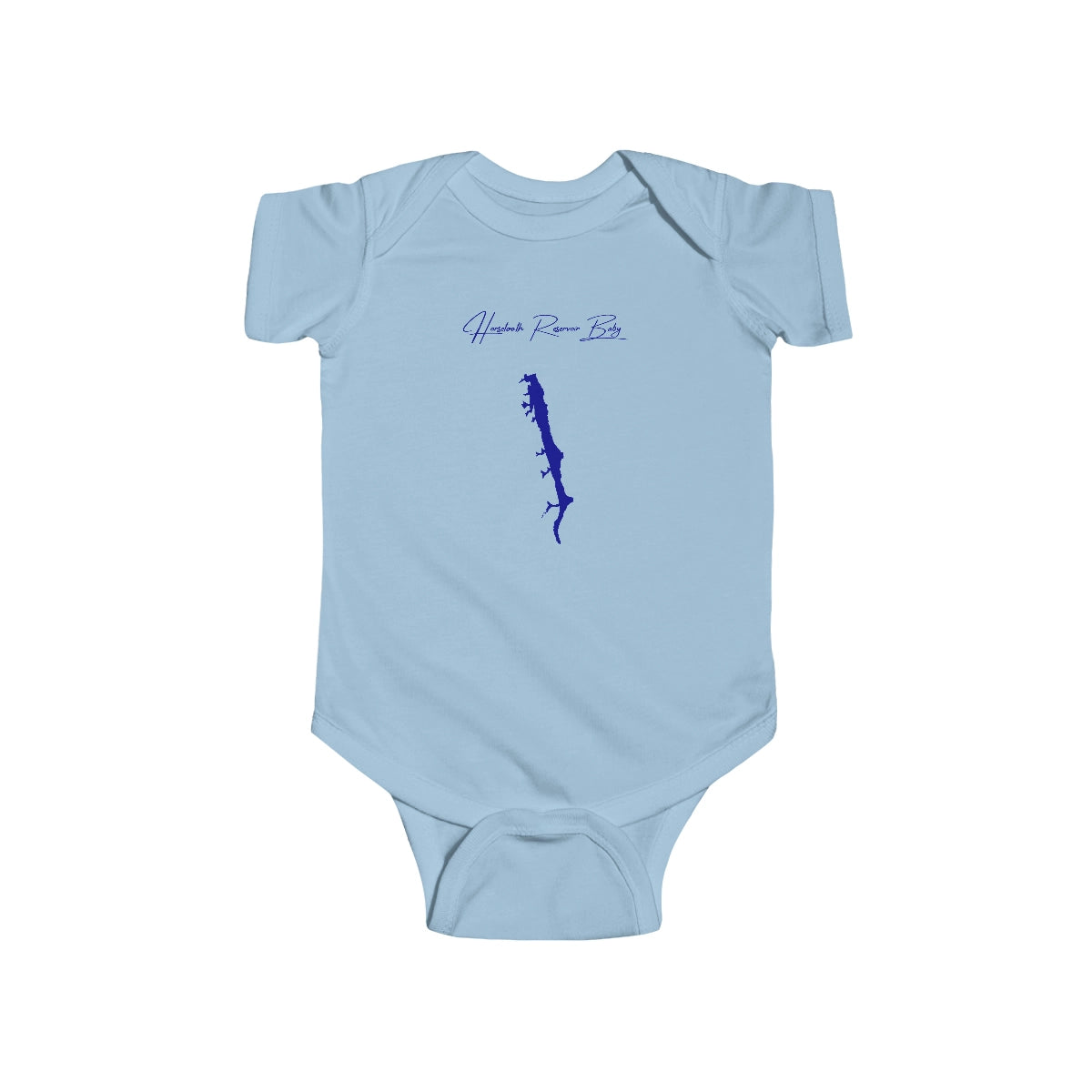 Colorado  Horsetooth  Reservoir  Onesie  front  position  view  from  front  light  blue.webp