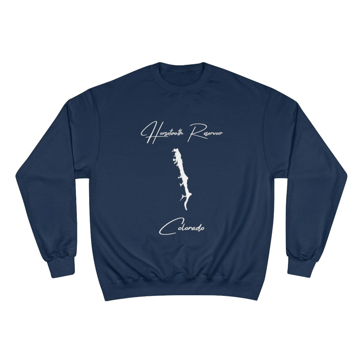 Colorado  Horsetooth  Reservoir  Sweatshirt  front  position  view  from  front  navy.webp