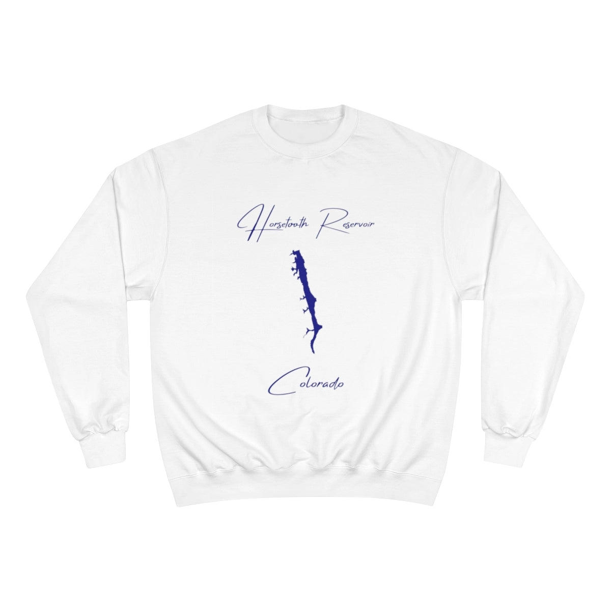 Colorado  Horsetooth  Reservoir  Sweatshirt  front  position  view  from  front  white.webp