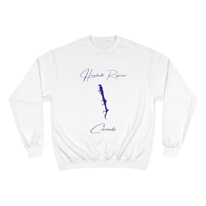 Colorado  Horsetooth  Reservoir  Sweatshirt  front  position  view  from  front  white.webp
