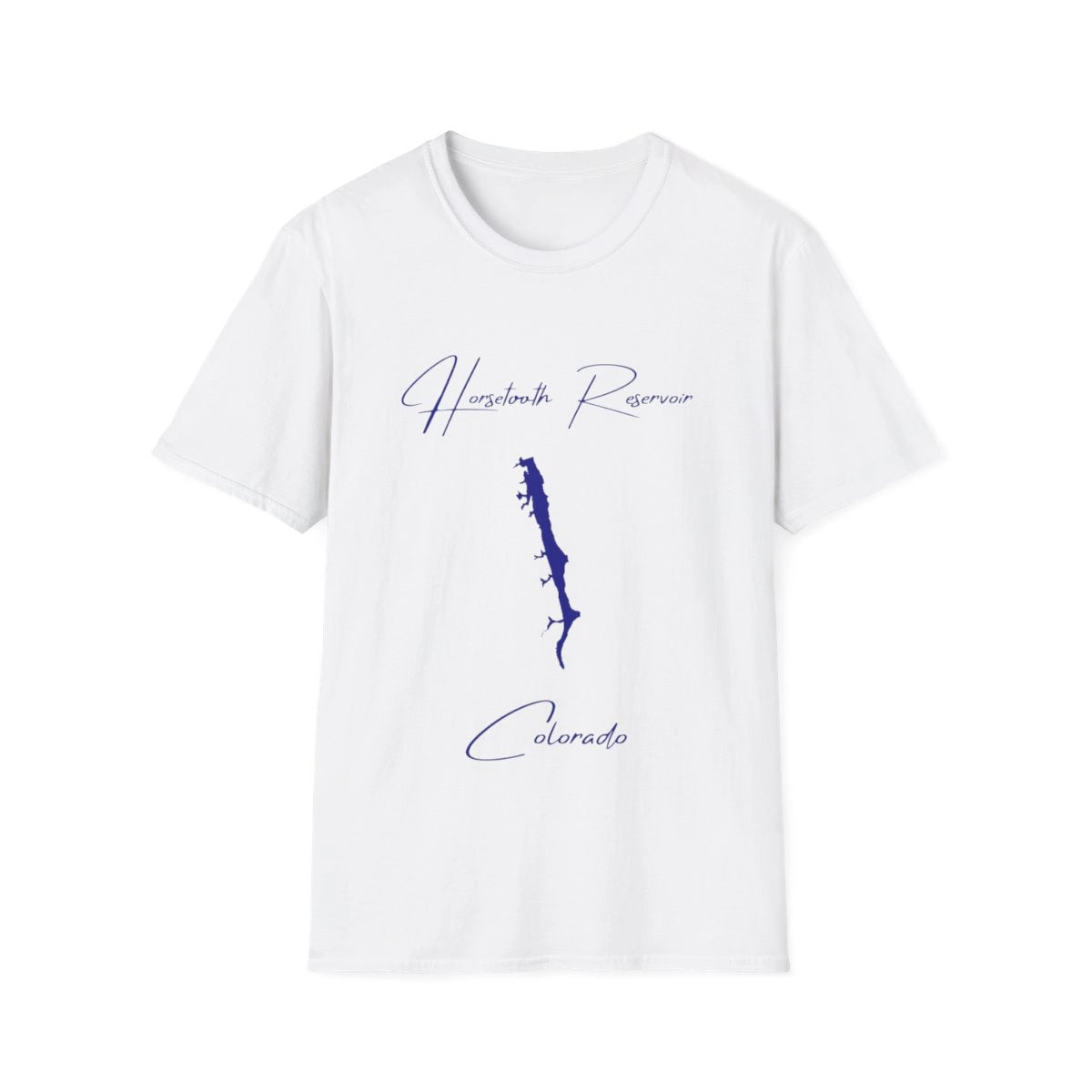 Colorado  Horsetooth  Reservoir  T-shirt  front  position  view  from  front  white.webp