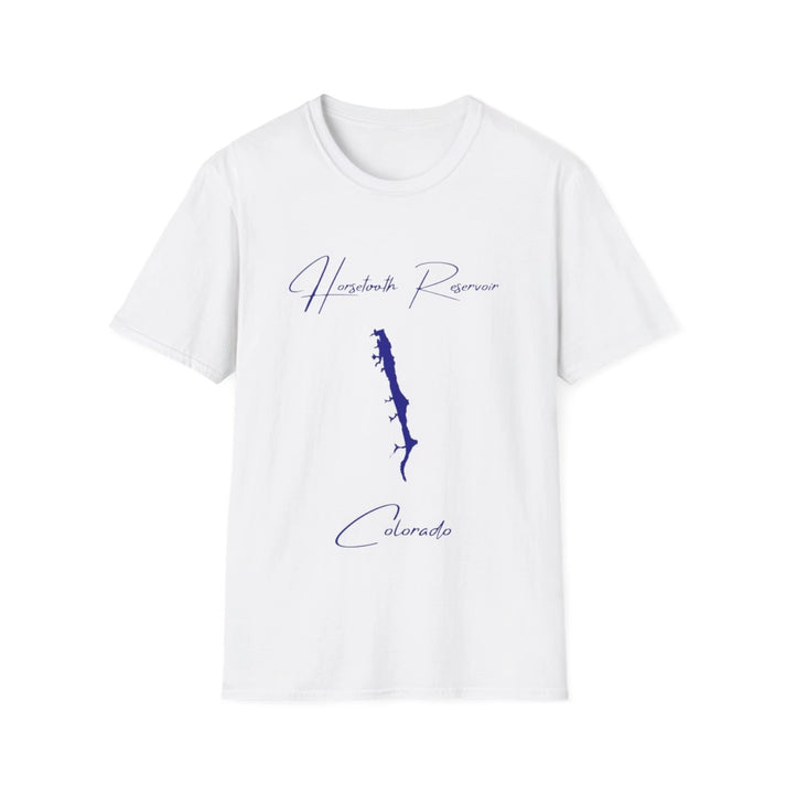 Colorado  Horsetooth  Reservoir  T-shirt  front  position  view  from  front  white.webp