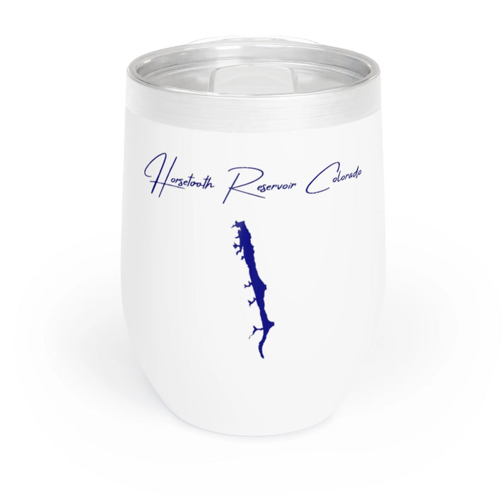 Colorado  Horsetooth  Reservoir  Wine  Tumbler  front  position  view  from  front  white.webp