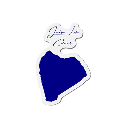 Colorado  Jackson  Lake  Die  Cut  Magnet  front  position  view  from  front  4  x  4.webp