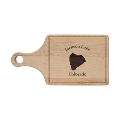 Colorado  Jackson  Lake  Engraved  Cutting  Board  front  position  view  from  front  maple.webp