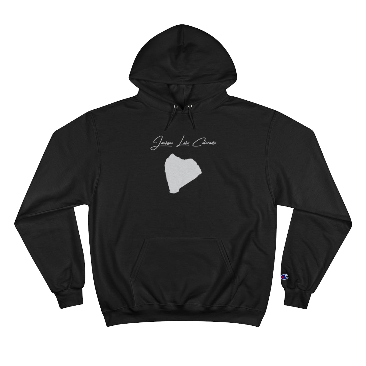 Colorado  Jackson  Lake  Hoodie  front  position  view  from  front  black.webp