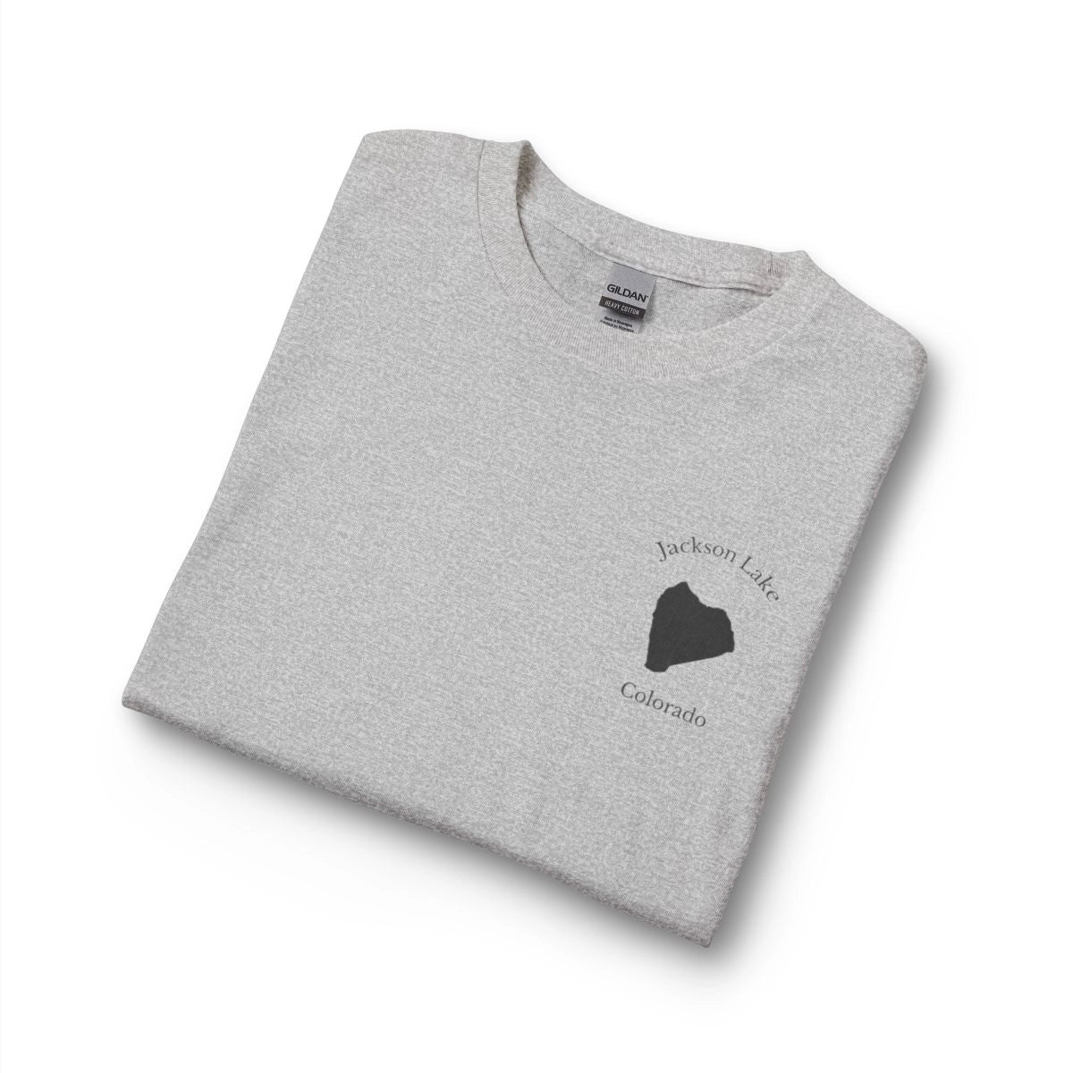 Colorado  Jackson  Lake  Long  Sleeve  Fishing  T-shirt  other  position  view  from  folded  sport  grey.webp