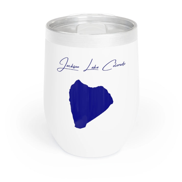 Colorado  Jackson  Lake  Wine  Tumbler  front  position  view  from  front  white.webp