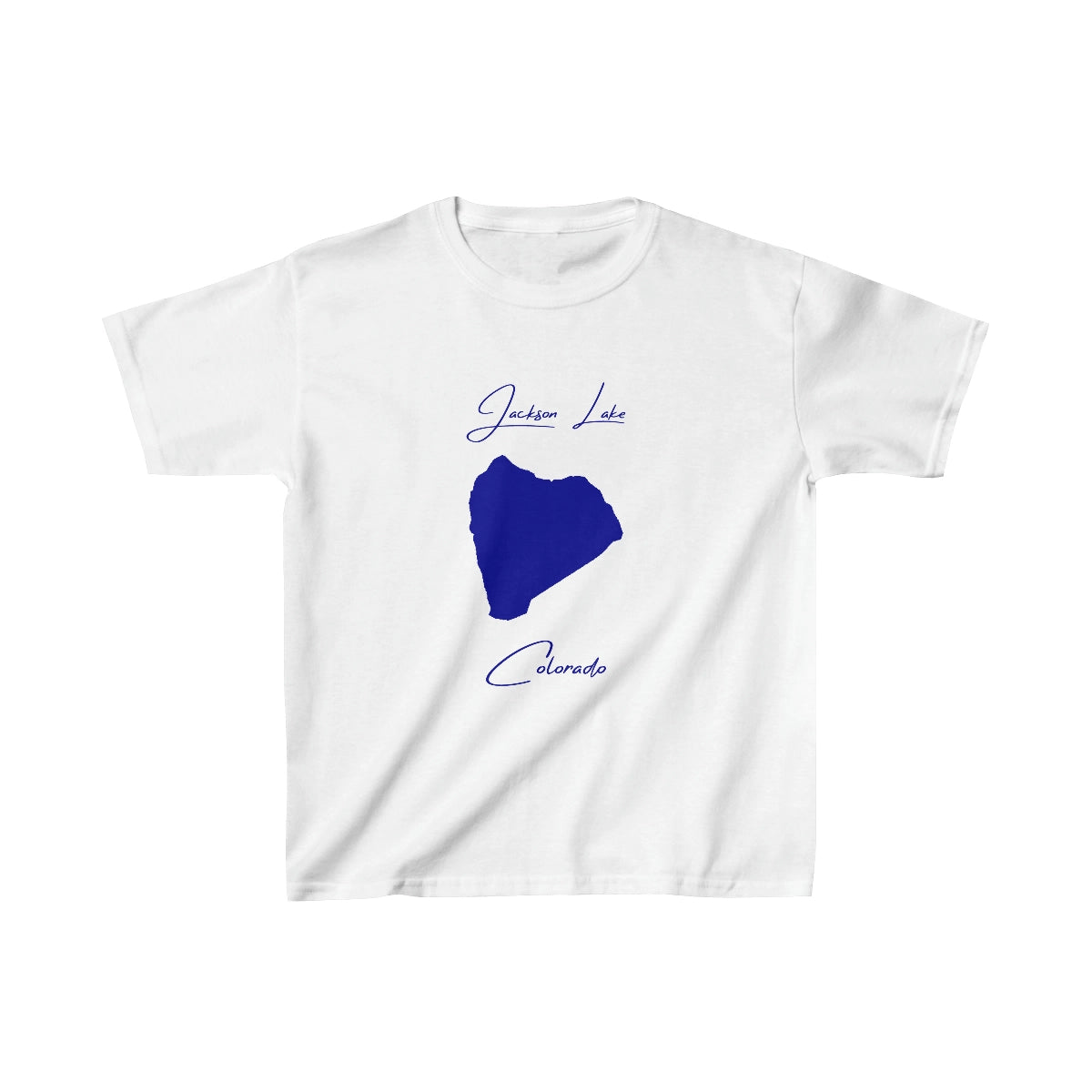 Colorado  Jackson  Lake  Youth  T-shirt  front  position  view  from  front  white.webp